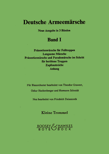 Deutsche Armeemärsche Band 1  für Blasorchester  Kleine Trommel