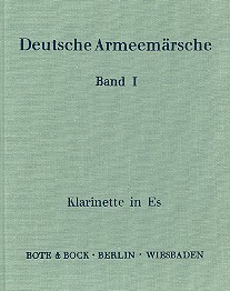 Deutsche Armeemärsche Band 1  für Blasorchester  Klarinette in Es