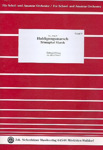 Huldigungsmarsch für Schulorchester&nbsp;&nbsp;Partitur und Stimmen&nbsp;&nbsp;