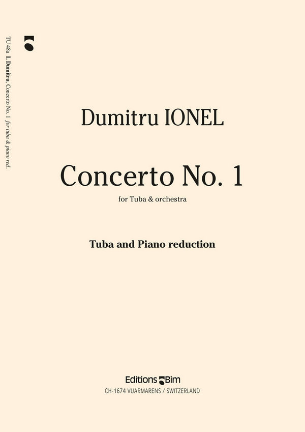 Concerto no.1 for tuba and&nbsp;&nbsp;orchestra for tuba and piano&nbsp;&nbsp;
