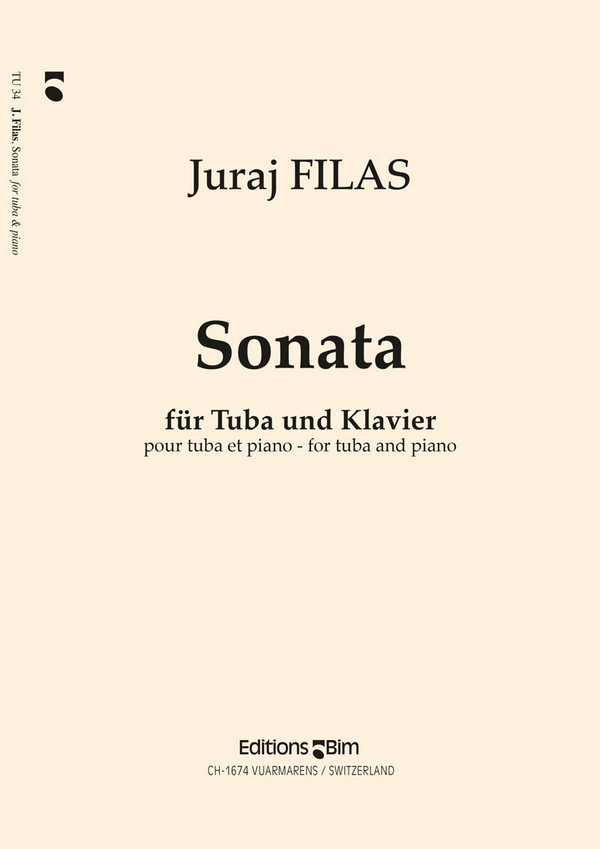 SONATE FOR TUBA AND PIANO&nbsp;&nbsp;&nbsp;&nbsp;