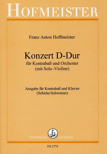 Konzert D-Dur Nr.1 für Kontrabass,&nbsp;&nbsp;Violine und Orchester für Kontrabass,&nbsp;&nbsp;Violine und klavier