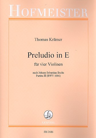 Preludio E-Dur für 4 Violinen