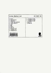 Ouvertüre Berliner Luft  für Salonorchester  Direktion und Stimmen