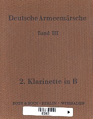 Deutsche Armeemärsche Band 3    Klarinette 2 in B