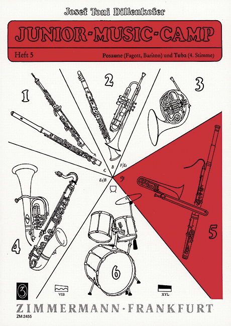 JUNIOR-MUSIC-CAMP BD.5 POSAUNE&nbsp;&nbsp;(FAG,BAR) UND TUBA (4.STIMME)&nbsp;&nbsp;