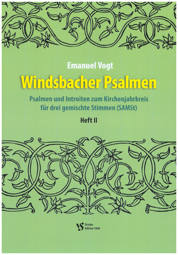 Windsbacher Psalmen Band 2&nbsp;&nbsp;für 3 gem Stimmen (SAMst)&nbsp;&nbsp;Partitur