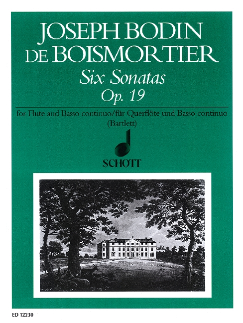 6 Sonatas op.19  für Querflöte und Bc  