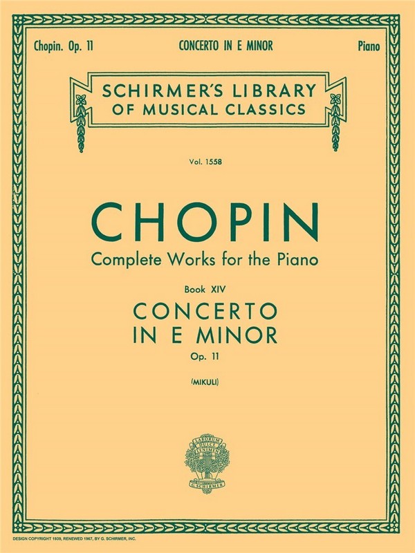 Concerto e minor no.1 op.11  for piano 2 hands  