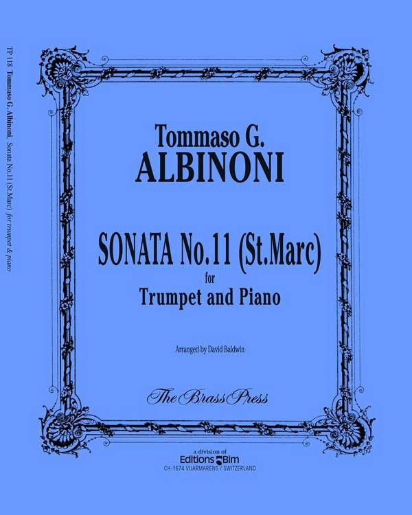 Sonata no.11 (St. Marc)&nbsp;&nbsp;for trumpet and piano&nbsp;&nbsp;