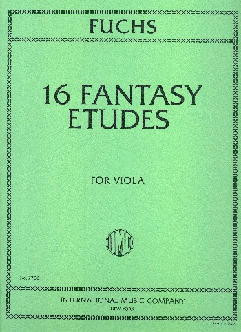 16 fantasy etudes  for viola  