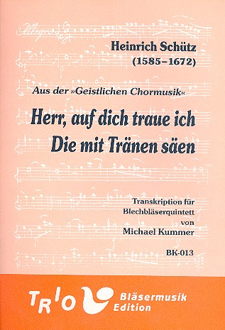 2 Stücke aus der geistlichen Chormusik  für Blechbläserquintett  Partitur und Stimmen