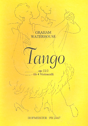 Tango op.21,2 für 4 Violoncelli  Partitur und Stimmen  
