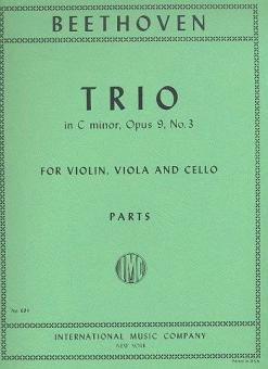 Trio c minor op.9,3&nbsp;&nbsp;for violin, viola and cello&nbsp;&nbsp;parts