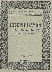 Sinfonie C-Dur Nr.20 Hob.I:20&nbsp;&nbsp;für Orchester&nbsp;&nbsp;Studienpartitur