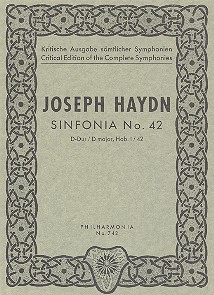 Sinfonie D-Dur Nr.42 Hob.I:42&nbsp;&nbsp;für Orchester&nbsp;&nbsp;Studienpartitur