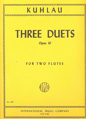3 Duets op.10  for 2 flutes  parts