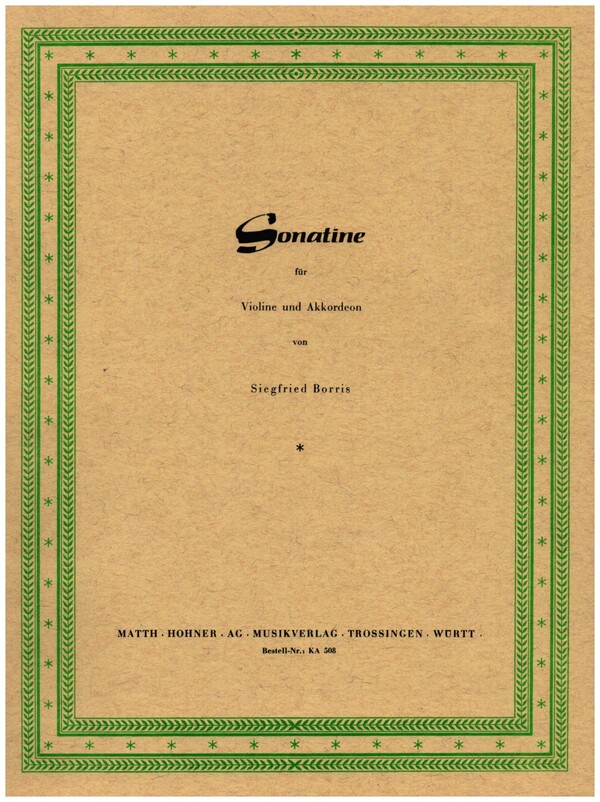 Sonatine  für Violine und Akkordeon  