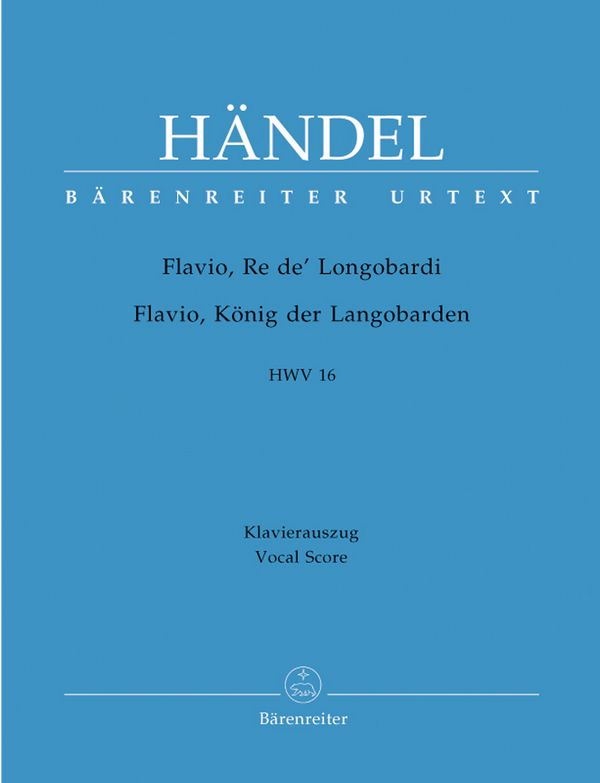 Flavio Re de Longobardi HWV16&nbsp;&nbsp;Klavierauszug (dt/it)&nbsp;&nbsp;OPER IN 3 AKTEN