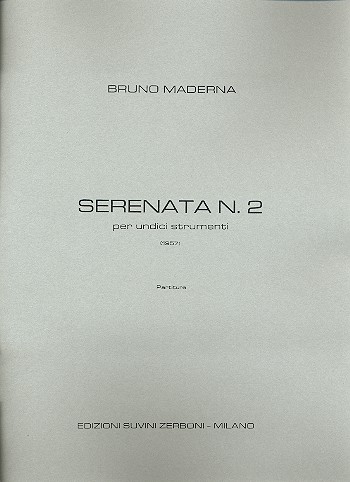 Serenata no.2&nbsp;&nbsp;per 11 strumenti&nbsp;&nbsp;partitura
