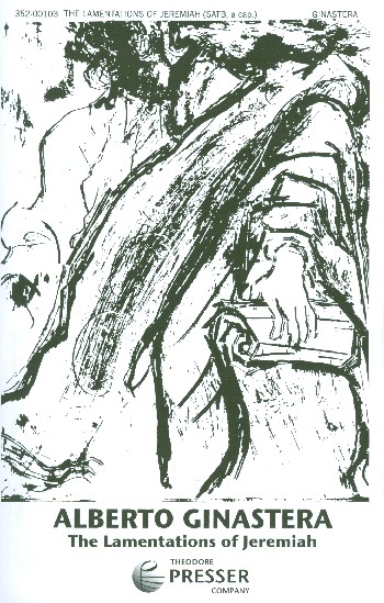 The Lamentations of Jeremiah&nbsp;&nbsp;for mixed chorus a cappella&nbsp;&nbsp;score (with piano part for rehearsal)