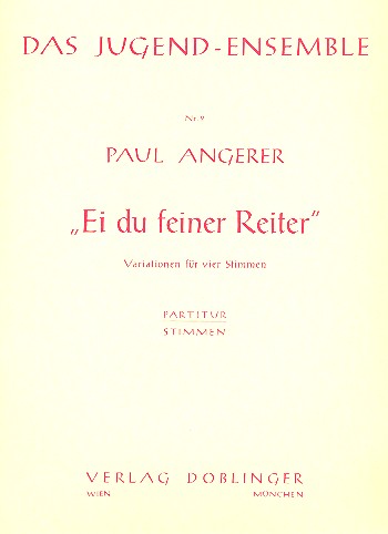 EI DU FEINER REITER VARIATIONEN FUER&nbsp;&nbsp;STREICHQUARTETT,  PARTITUR&nbsp;&nbsp;