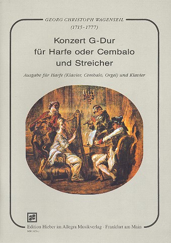 Konzert G-Dur  für Harfe (Cembalo) und Streicher  für Harfe und Klavier