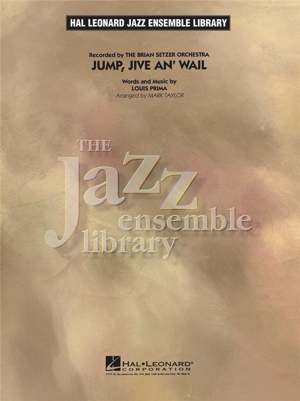 JUMP JIVE AND WAIL: FOR JAZZ ENSEMBLE&nbsp;&nbsp;SCORE+PARTS&nbsp;&nbsp;TAYLOR, MARK, ARR.