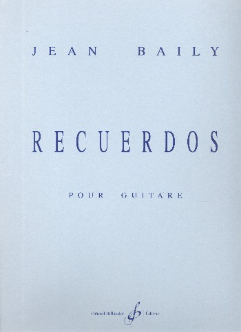 Recuerdos pour guitare&nbsp;&nbsp;&nbsp;&nbsp;