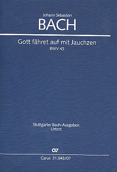 Gott fähret auf mit Jauchzen&nbsp;&nbsp;Kantate Nr.43 BWV43&nbsp;&nbsp;Studienpartitur (dt/en)