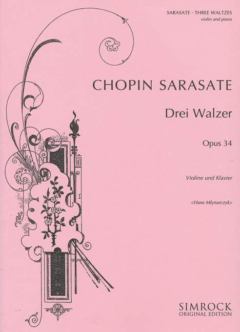 Walzer op.34, 2&nbsp;&nbsp;für Violine und Klavier&nbsp;&nbsp;