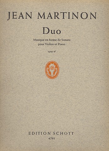 Duo op. 47&nbsp;&nbsp;für Violine und Klavier&nbsp;&nbsp;