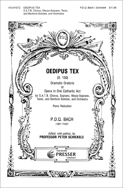 OEDIPUS TEX DRAMATIC ORATORIO FOR  SOLI (SSTB), MIXED CHORUS AND  ORCHESTRA,  VOCAL SCORE