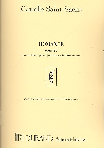 Romance op.27,2 pour violon,&nbsp;&nbsp;piano ou harpe et orgue&nbsp;&nbsp;