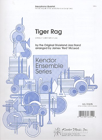 Tiger Rag for 4 saxophones (AATB)&nbsp;&nbsp;score and parts&nbsp;&nbsp;