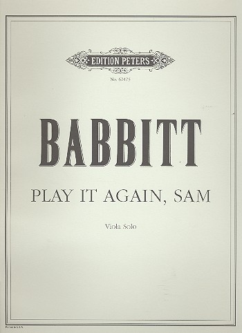 Play it again Sam&nbsp;&nbsp;for viola solo&nbsp;&nbsp;