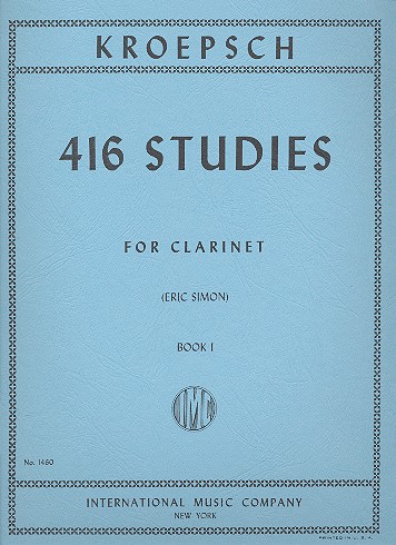416 Studies vol.1 (nos.1-167)  for clarinet  