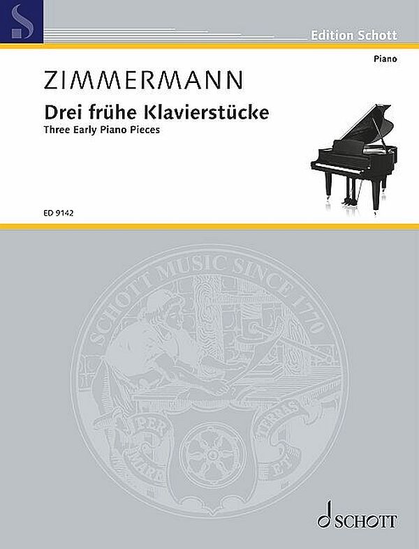 3 frühe Klavierstücke  für Klavier  