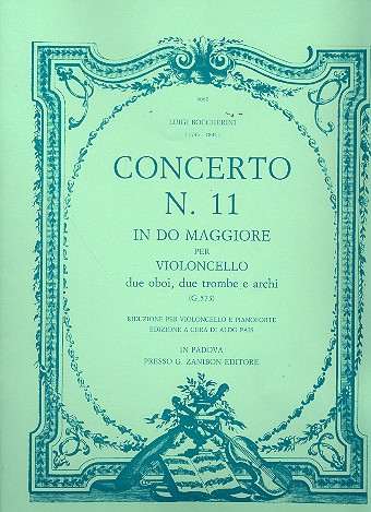Concerto do maggiore no.11 g573   per violoncello, 2 trombe e archi   per violoncello e pianoforte