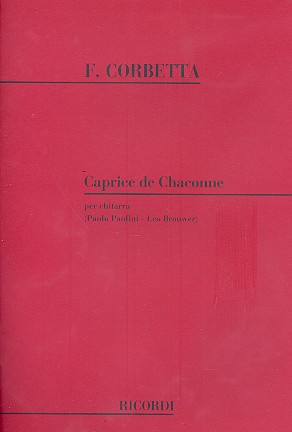 Caprice de chaconna per chitarra&nbsp;&nbsp;&nbsp;&nbsp;