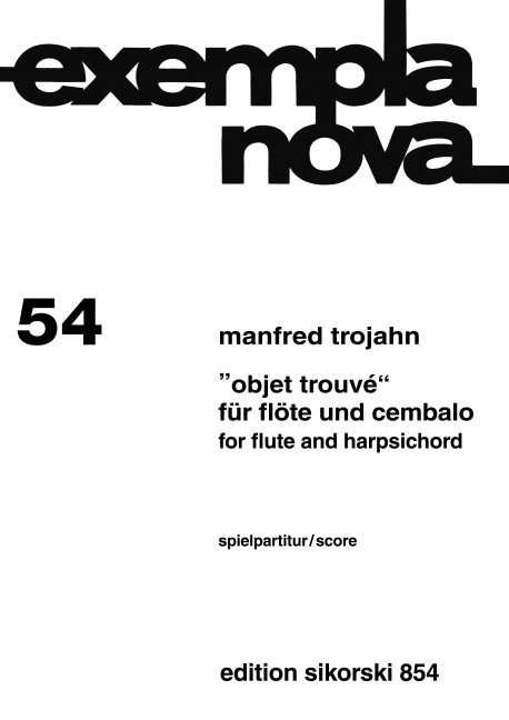 Objet trouvé für Flöte und Cembalo    