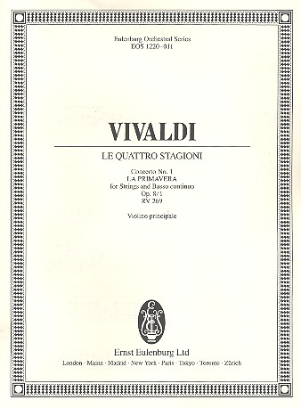 Concerto op.8,1 RV269&nbsp;&nbsp;für Violine, Streichorchester und Bc&nbsp;&nbsp;Violine 1