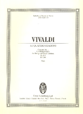 Concerto op.8,1 RV269&nbsp;&nbsp;für Violine, Streichorchester und Bc&nbsp;&nbsp;Viola