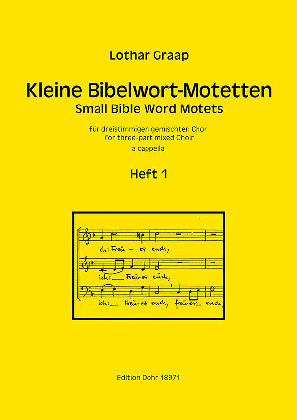 Kleine Bibelwort-Motetten Band 1&nbsp;&nbsp;für gem Chor (SAM) a cappella&nbsp;&nbsp;Partitur