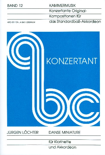 ABC konzertant Band 12  Danse miniature für Klarinette und Akkordeon  