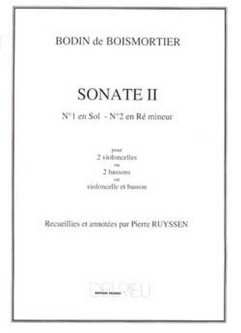 SONATE RE MINEUR NO.2 POUR 2 VIOLON-  CELLES SEULS (OU 2 BASSONS , BASSON  ET VIOLONCELLE)