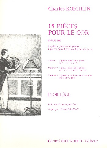 15 Pièces op.180 vol.1 (nos.1,3,4,5,6,7)  pour cor et piano  