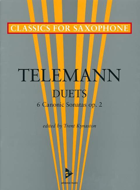 Duets 6 canonic sonatas op.2&nbsp;&nbsp;for 2 saxophones (AA/TT)&nbsp;&nbsp;