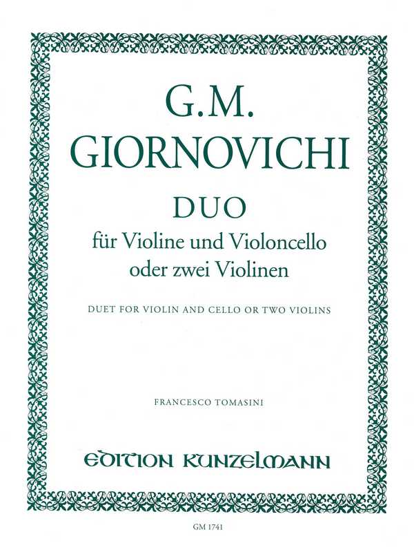 Duo&nbsp;&nbsp;für Violine und Violoncello (2 Violinen)&nbsp;&nbsp;3 Stimmen