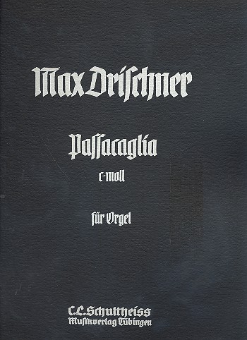 Passacaglia c-Moll  für Orgel  